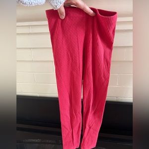 Tea Collection red pointelle leggings